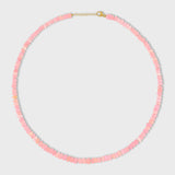 Soleil Pink Faceted Large Opal Necklace