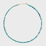 Soleil Blue Pebble Opal Necklace