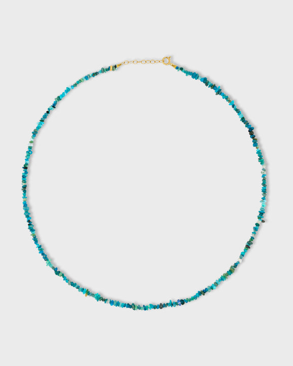 Soleil Blue Pebble Opal Necklace