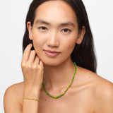 Soleil Mini Green Pebble Opal Necklace