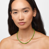 Soleil Light Green Pebble Opal Necklace