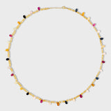 Soleil Yellow Opal Rainbow Sapphire Candy Necklace