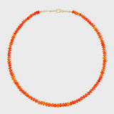 Soleil Jumbo Orange Opal Necklace