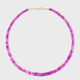 Soleil Jumbo Fuschia Opal Necklace