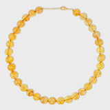 Oracle Jumbo Citrine Sphere Necklace