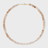 Golden Zircon Crystal Necklace