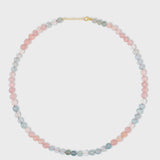 Oracle Morganite Gemstone Sphere Necklace