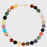 Oracle Multi Gemstone Sphere Necklace