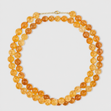 Oracle Citrine Double Long Sphere Necklace