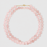 Oracle Pink Opal Double Long Sphere Necklace