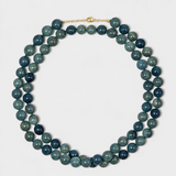 Oracle Kyanite Double Long Sphere Necklace