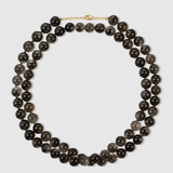 Oracle Smoky Quartz Double Long Sphere Necklace