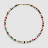 Oracle Pink Green Tourmaline Necklace
