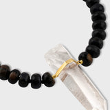 Oracle Tigers Eye Crystal Quartz Charm Necklace