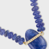 Oracle Tanzanite Diamond Bar Necklace