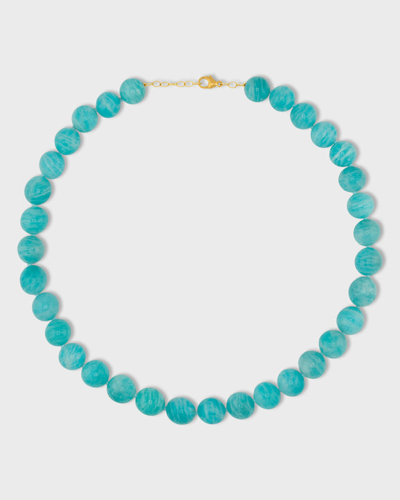 Oracle Amazonite Crystal Sphere Necklace