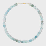 Jumbo Aquamarine Cylinder Necklace