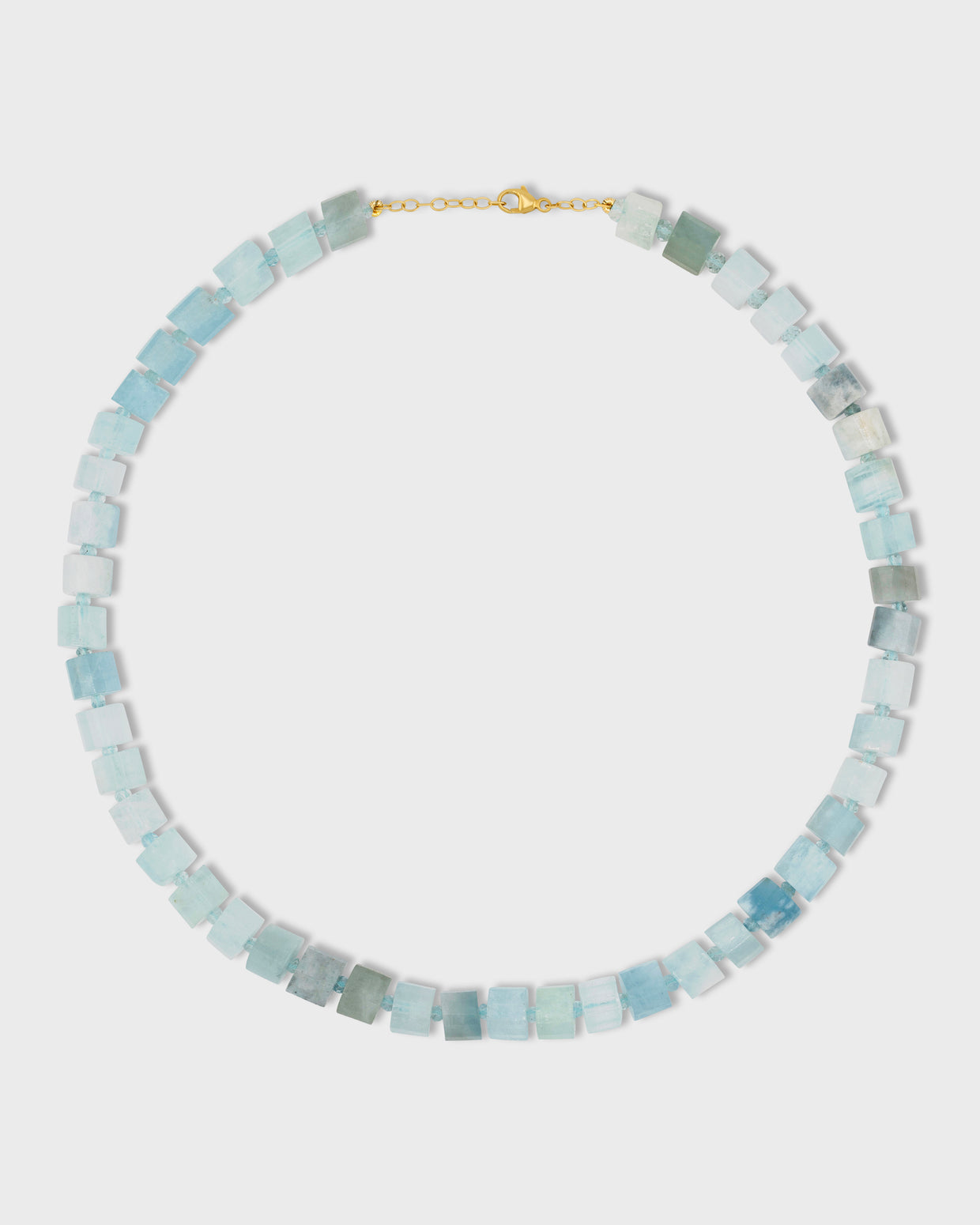 Oracle Jumbo Aquamarine Cylinder Necklace