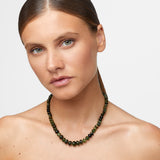 Oracle Gemmy Green Tourmaline Crystal Necklace