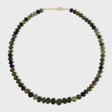 Oracle Gemmy Green Tourmaline Crystal Necklace