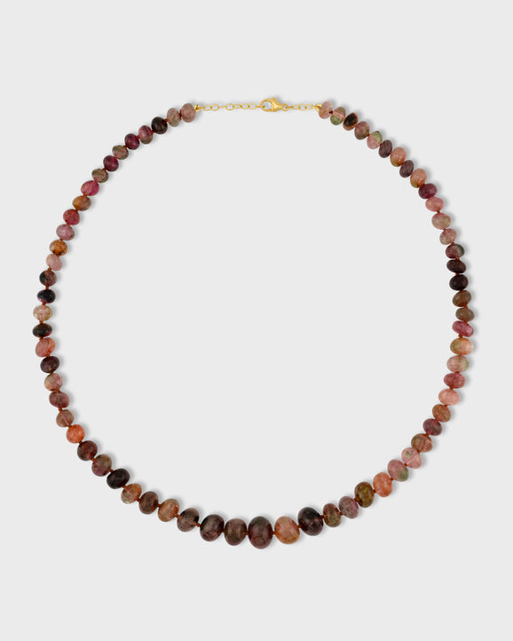 Oracle Gemmy Pink Tourmaline Crystal Necklace