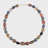 Oracle Jumbo Sapphire Diamond Bead Necklace
