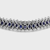 Chakra Regal Blue Sapphire Diamond Collar