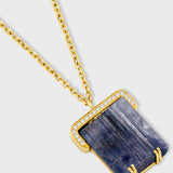 Treasure Jumbo Tanzanite Diamond Crown Necklace