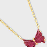 Tourmaline Butterfly Necklace