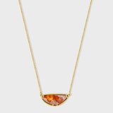 Boulder Opal in Matrix Bezel Necklace