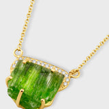 Treasure Tremolite Diamond Crown Necklace