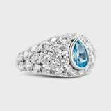 Aura Eclipse Aquamarine Diamond Ring