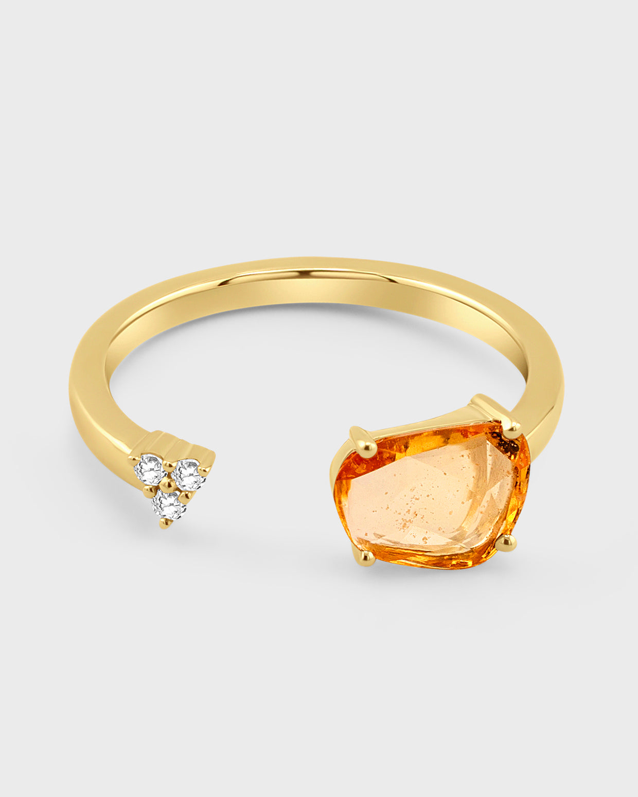 Chakra Yellow Sapphire Diamond Ring