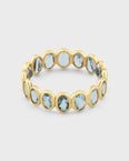 Chakra Aquamarine Gold Bezel Ring