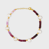 Arizona Ombre Ruby Pearl Anklet