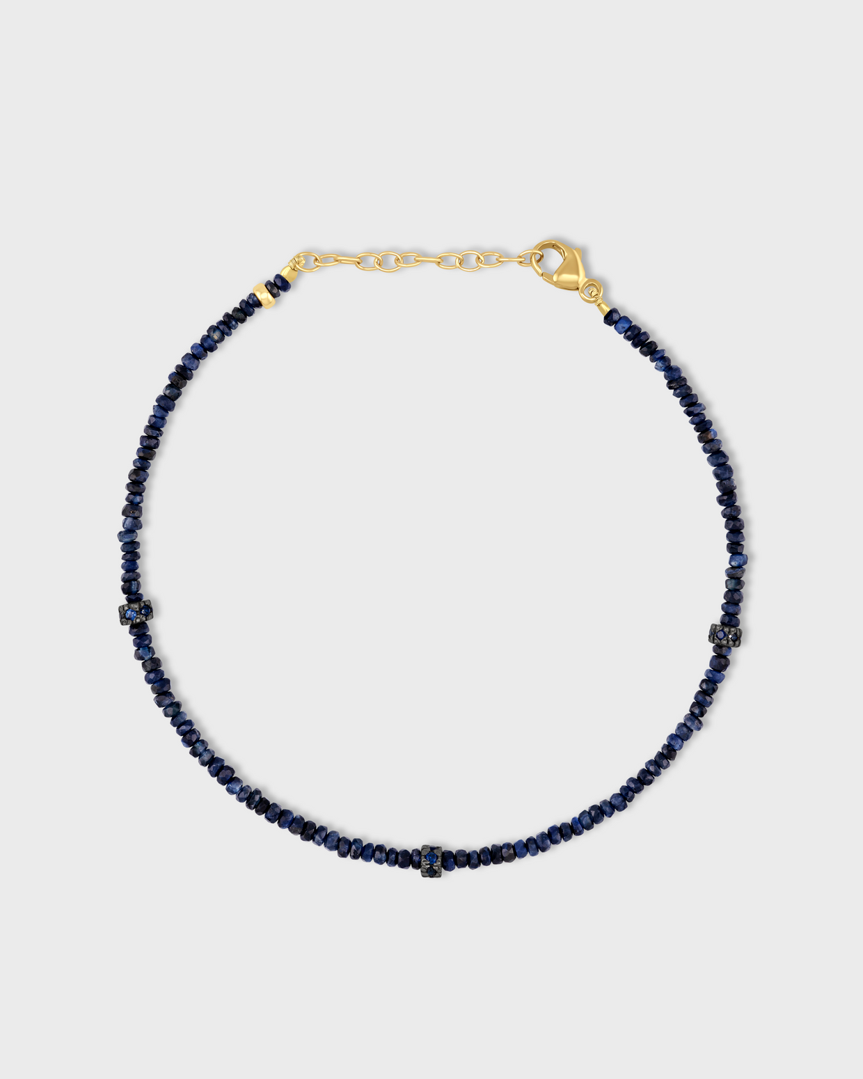 Men's Arizona Blue Sapphire Precious Diamond Bracelet