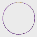 Men's Birthstone February Amethyst Sphere Necklace