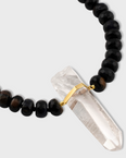 Men's Oracle Tigers Eye Crystal Quartz Charm Necklace