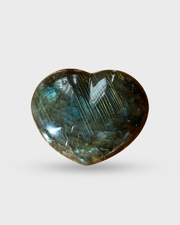 Labradorite Heart