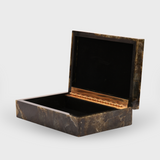 Labradorite Jewelry Box with Brass Hinge