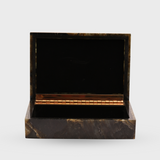 Labradorite Jewelry Box with Brass Hinge