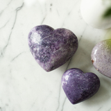 Lepidolite Heart