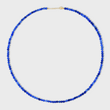 Men's Birthstone September Lapis Sphere Necklace