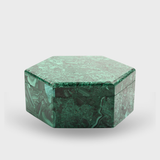 Malachite Hexagon Jewelry Box