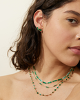 Marquet Malachite Gold Bar Necklace