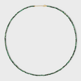 Men's Birthstone May Emerald Sphere Necklace