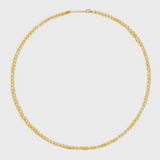 Men's Birthstone November Citrine Sphere Necklace