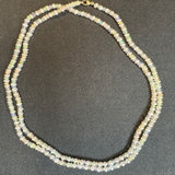 Ocean Connection Pearl And Opal Double Long Necklace