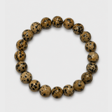 Oracle Dalmatian Jasper Sphere Bracelet
