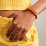 Oracle Carnelian Red Sphere Bracelet
